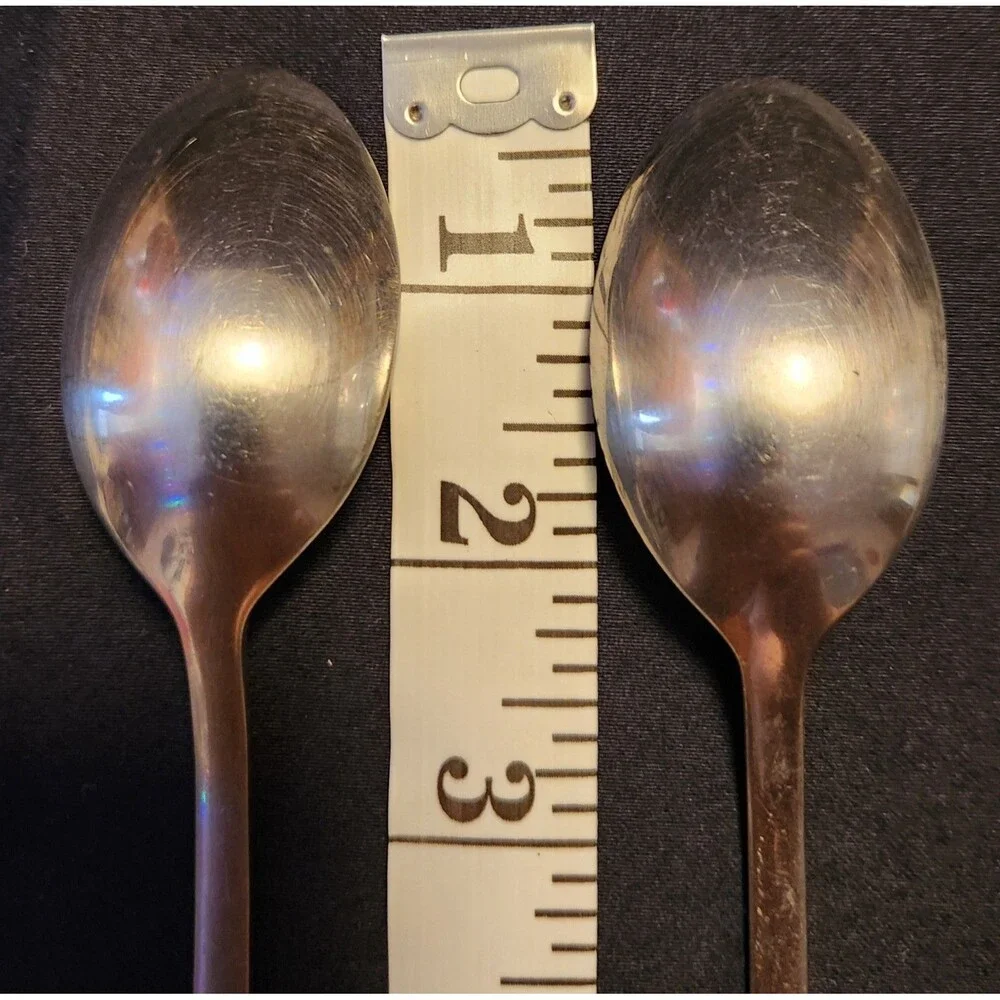 2 Spoons Ginkgo Pineapple flatware REPLACEMENT 8 inches long